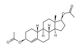 3β,17β-diacetoxy-4-estrene Structure