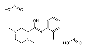 1,4-dimethyl-N-(2-methylphenyl)piperazine-2-carboxamide,nitrous acid Structure