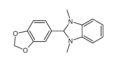 2-(1,3-benzodioxol-5-yl)-1,3-dimethyl-2H-benzimidazole结构式