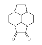 octahydro-2a,4a,6a,8a-tetraazacyclopent[fg]acenaphthylene-1,2-dione结构式