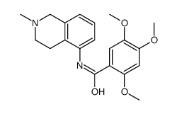 2,4,5-Trimethoxy-N-(1,2,3,4-tetrahydro-2-methylisoquinolin-5-yl)benzamide结构式