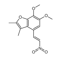 6,7-dimethoxy-2,3-dimethyl-4-[(E)-2-nitroethenyl]-1-benzofuran Structure