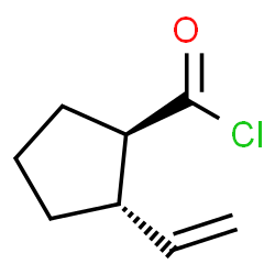 Cyclopentanecarbonyl chloride, 2-ethenyl-, (1R,2S)-rel- (9CI) Structure