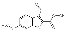 Methyl 3-formyl-6-methoxy-1H-indole-2-carboxylate Structure