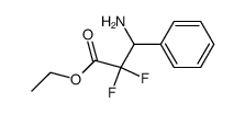 ethyl 3-amino-2,2-difluoro-3-phenylpropanoate Structure
