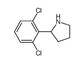 2-(2,6-二氯苯基)吡咯烷结构式