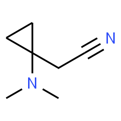 Cyclopropaneacetonitrile, 1-(dimethylamino)- (9CI) structure