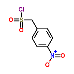 (4-Nitrophenyl)methanesulfonyl chloride structure