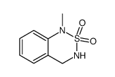 1-methyl-3,4-dihydro-1H-benzo[1,2,6]thiadiazine 2,2-dioxide结构式