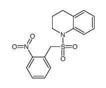 1-[(2-nitrophenyl)methylsulfonyl]-3,4-dihydro-2H-quinoline结构式