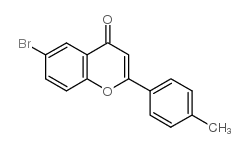 6-bromo-2-(4-methylphenyl)chromen-4-one结构式