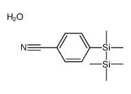 4-[dimethyl(trimethylsilyl)silyl]benzonitrile,hydrate Structure
