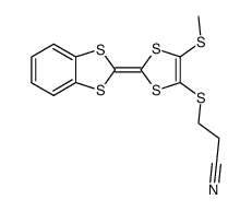 4-(2'-cyanoethylthio)-5-methylthio-6,7-benzotetrathiafulvalene Structure