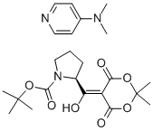 n-boc-proline-meldrum's acid adduct, dmap salt结构式