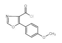 5-(4-甲氧基苯)-1,3-恶唑-4-羰酰氯结构式