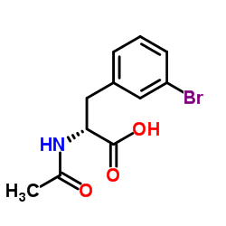 N-Acetyl-3-bromo-D-phenylalanine结构式