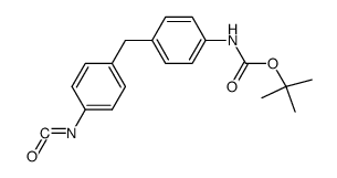 4-{4'-[(tert-butyloxycarbonyl)amino]benzyl}phenylisocyanate Structure