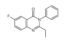 2-ethyl-6-fluoro-3-phenylquinazolin-4-one Structure