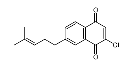 2-chloro-7-(4-methylpent-3-enyl)naphthalene-1,4-dione Structure