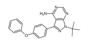 1-tert-butyl-3-(4-phenoxyphenyl)-1H-pyrazolo[3,4-d]pyrimidin-4-amine Structure