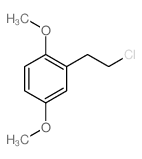 Benzene,2-(2-chloroethyl)-1,4-dimethoxy- Structure