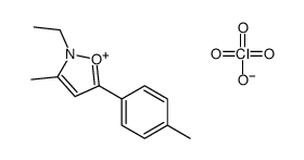 2-ethyl-3-methyl-5-(4-methylphenyl)-1,2-oxazol-2-ium,perchlorate结构式