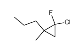 1-chloro-1-fluoro-2-methyl-2-propyl-cyclopropane Structure