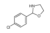 2-(4-chlorophenyl)-1,3-oxazolidine结构式