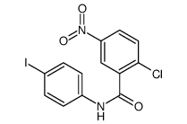 2-chloro-N-(4-iodophenyl)-5-nitrobenzamide Structure