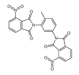 2-[4-methyl-3-(4-nitro-1,3-dioxoisoindol-2-yl)phenyl]-4-nitroisoindole-1,3-dione结构式