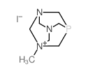 1-Methyl-1lambda(5),3,5-triaza-7-phosphatricyclo(3.3.1.1(3,7))decane structure