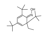 N-(2,4,6-tritert-butyl-6-ethylcyclohexa-2,4-dien-1-ylidene)hydroxylamine Structure