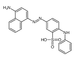5-[(4-amino-1-naphthyl)azo]-2-anilinobenzenesulphonic acid结构式