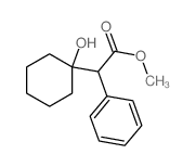 Benzeneacetic acid, a-(1-hydroxycyclohexyl)-, methylester结构式
