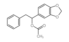 1,3-Benzodioxole-5-methanol,a-(phenylmethyl)-, 5-acetate structure