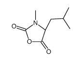 (4S)-3-methyl-4-(2-methylpropyl)-1,3-oxazolidine-2,5-dione Structure