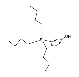 tributyl(3-hydroxyphenyl)tin Structure
