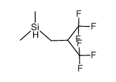 dimethyl(3,3,3-trifluoro-2-(trifluoromethyl)propyl)silane Structure