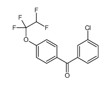 (3-chlorophenyl)-[4-(1,1,2,2-tetrafluoroethoxy)phenyl]methanone结构式