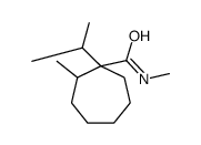 1-isopropyl-N-methyl-2-methylcycloheptanecarboxamide结构式