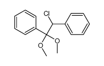 (1-chloro-2,2-dimethoxy-2-phenylethyl)benzene结构式