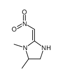 1,5-dimethyl-2-(nitromethylidene)imidazolidine Structure
