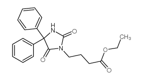 5,5-二苯乙内酰脲-3-丁酸乙酯结构式