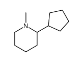 2-cyclopentyl-1-methylpiperidine结构式