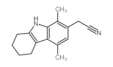 1H-Carbazole-7-acetonitrile,2,3,4,9-tetrahydro-5,8-dimethyl- structure