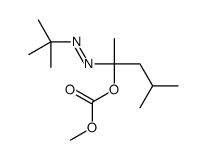 [2-(tert-butyldiazenyl)-4-methylpentan-2-yl] methyl carbonate Structure