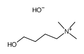 4-hydroxy-N,N,N-trimethylbutan-1-aminium hydroxide结构式