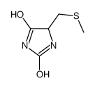 5-(methylsulfanylmethyl)imidazolidine-2,4-dione结构式
