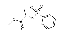 N-phenylsulfonyl-L-alanine methyl ester结构式