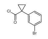 1-(3-bromophenyl)cyclopropanecarbonyl chloride Structure